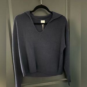 NWT women’s collared polo ribbed sweater